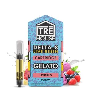 Live Resin Delta 8 Cartridge - Gelato - Hybrid 1g