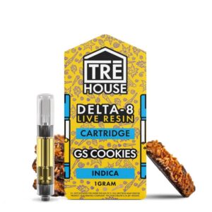 Live Resin Delta 8 Cartridge - GS Cookies - Indica 1g