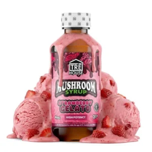 Strawberry Gelato Mushroom Syrup